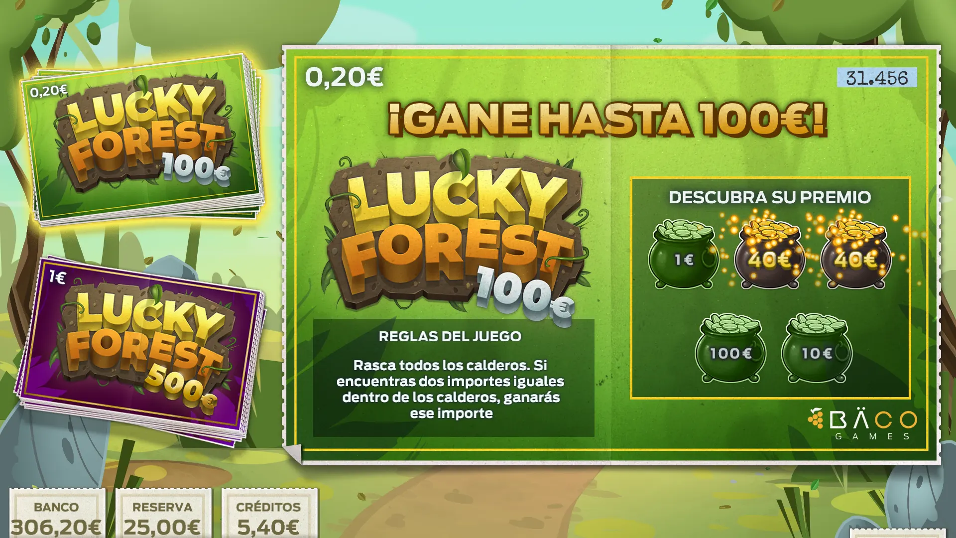 Juego Lucky Forest - Casual Game de Meraki by Baco Games