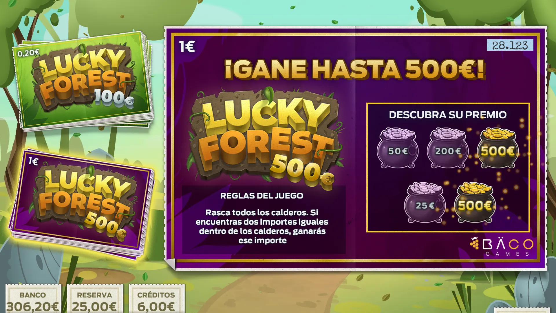 Juego Lucky Forest - Casual Game de Meraki by Baco Games