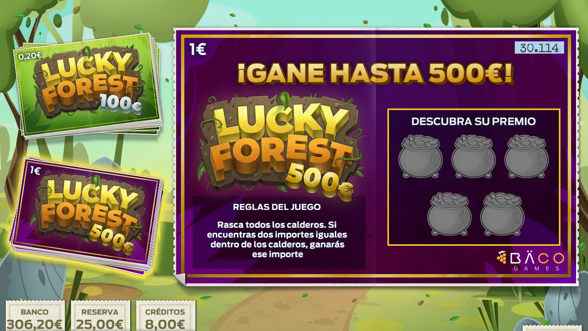 Juego Lucky Forest - Casual Game de Meraki by Baco Games