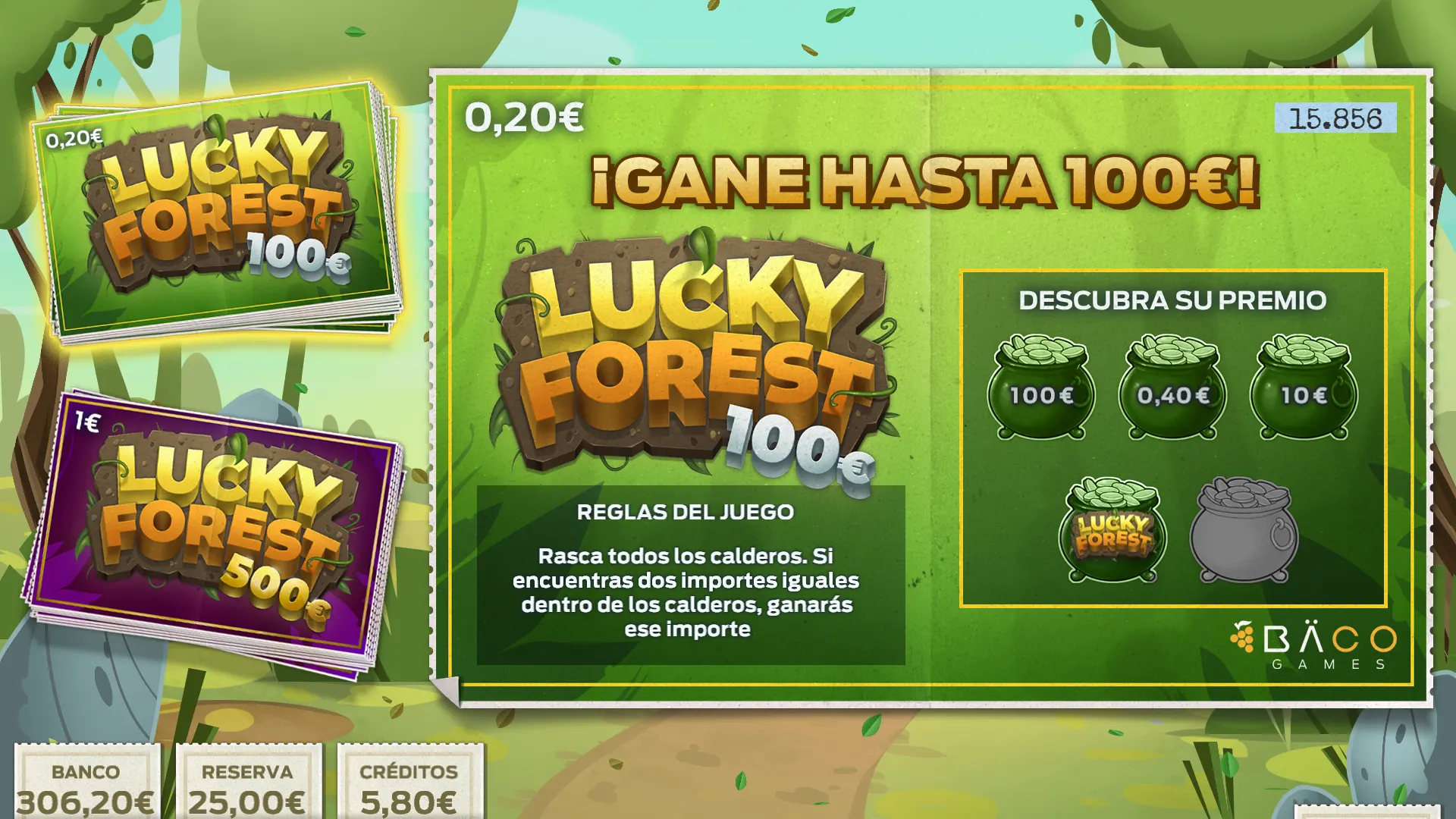 Juego Lucky Forest - Casual Game de Meraki by Baco Games