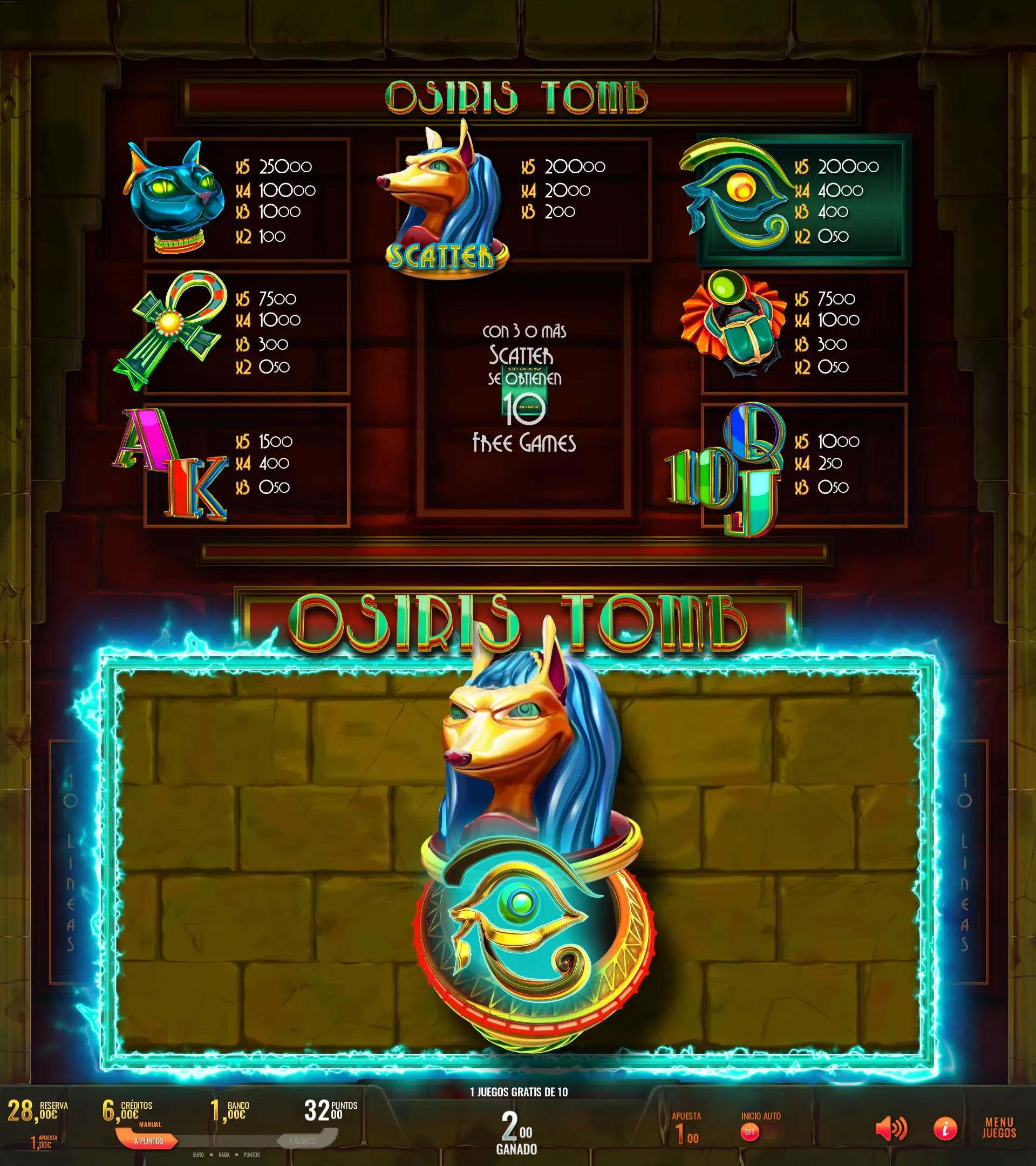 Juego Osiris Tomb - Royal Game de Meraki by Baco Games