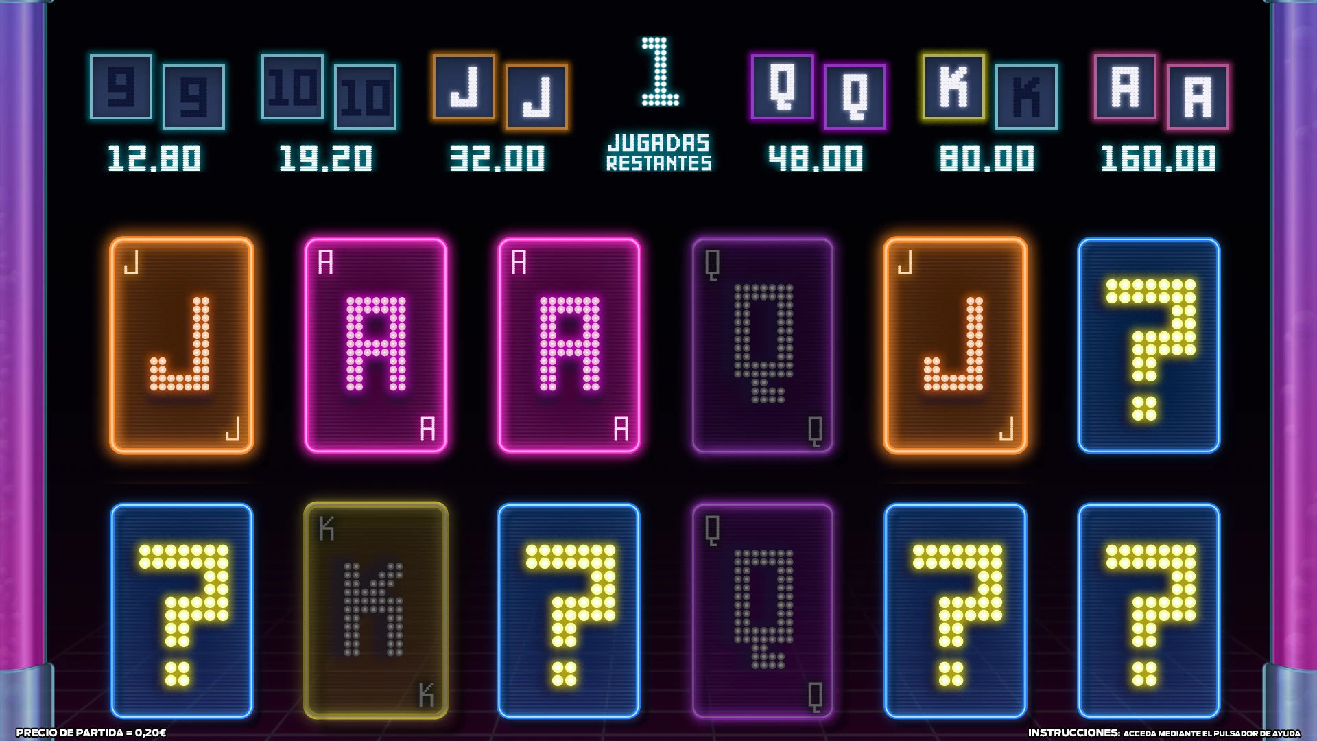 Juego Neon Night - Classic Game de Meraki by Baco Games